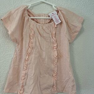 Girl’s Pink Ruffle Top